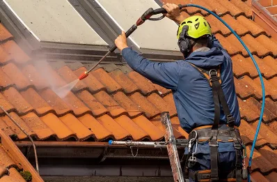 Démoussage et hydrofuge de toiture à Técou