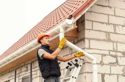Pose et remplacement de gouttières à Técou